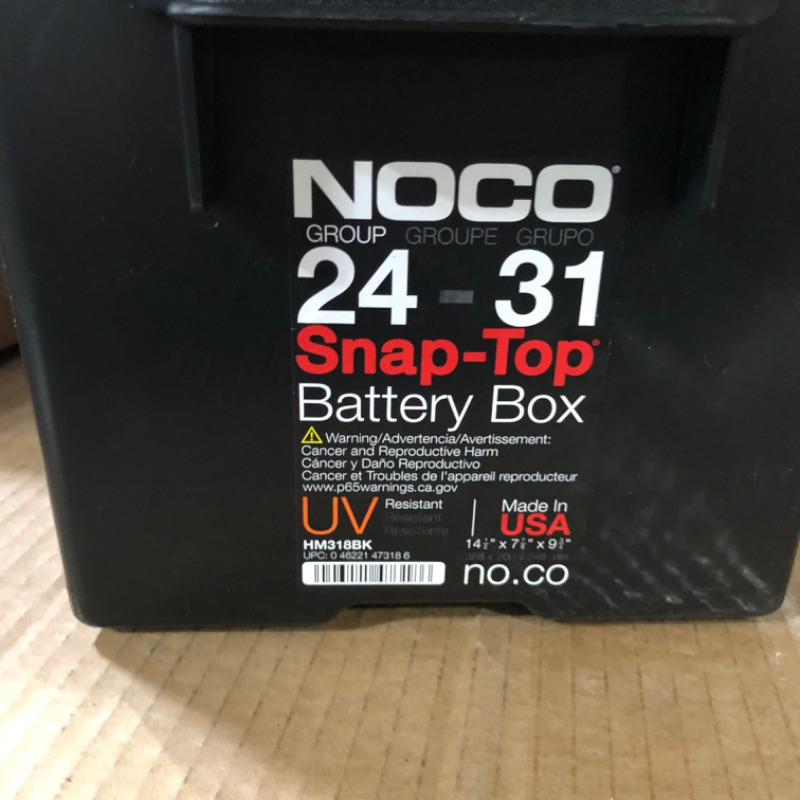 Photo 3 of NOCO Snap-Top Battery Box, Group 24-31 12V