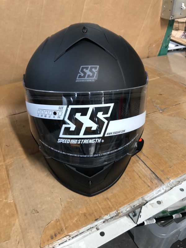 Photo 2 of Speed and Strength SS900 Solid Speed Helmet, Matte Black, XL