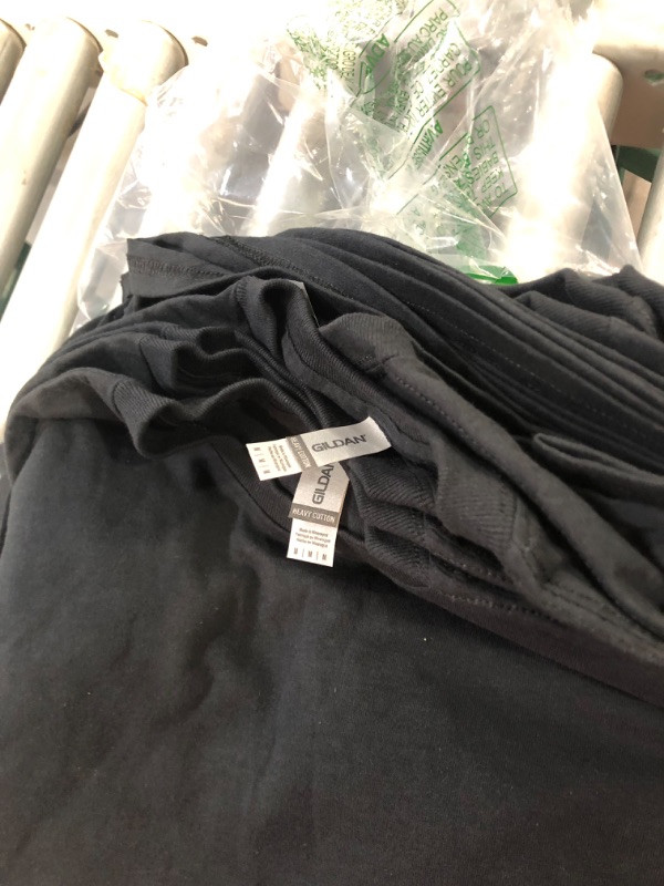 Photo 4 of Gildan Adult Heavy Cotton T-Shirt, Style G5000, Multipack 10 Black (10-pack) Medium