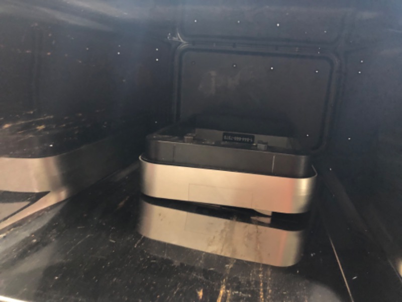 Photo 1 of HAS BEEN USED**
iTouchless 18 Gallon Wings Open Lid Sensor Trash Can