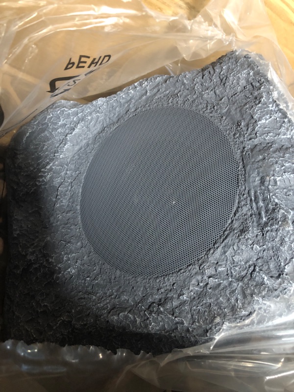 Photo 3 of it.innovative technology Outdoor Rock Speaker Pair - Charcoal