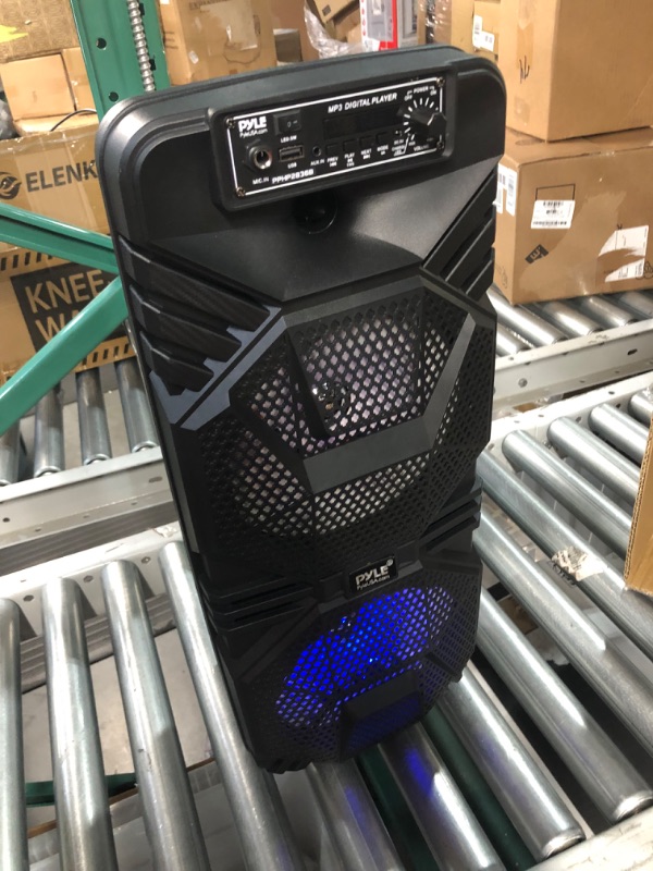 Photo 2 of Pyle Bluetooth PA Speaker System - 600W Rechargeable Outdoor Bluetooth Speaker Portable 