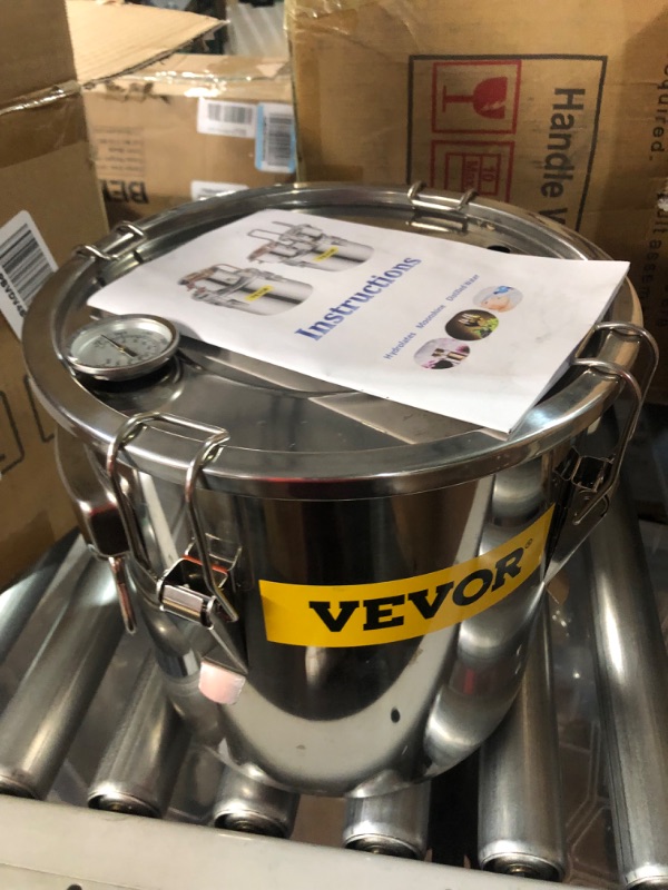 Photo 1 of VEVOR Water Alcohol Distiller, 3 Gal, Distillery Kit w/Circulating Pump,