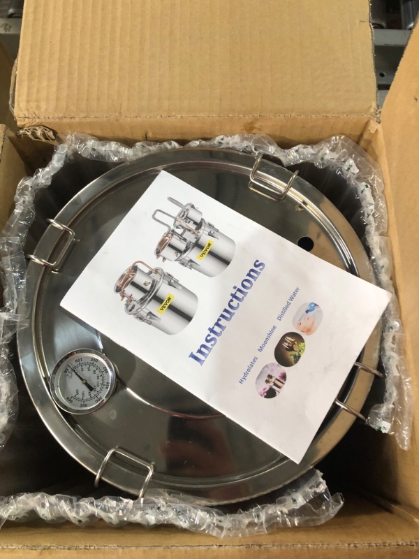 Photo 1 of VEVOR Water Alcohol Distiller, 3 Gal, Distillery Kit w/Circulating Pump,