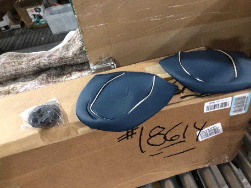 Photo 1 of *MINOR CRACKING IN LEATHER*Huidasource Upgrade Tesla Model 3 Seat Covers Blue