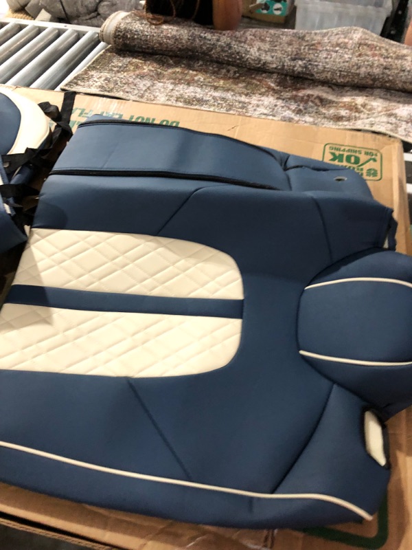 Photo 1 of *MINOR CRACKING IN LEATHER*Huidasource Upgrade Tesla Model 3 Seat Covers Blue