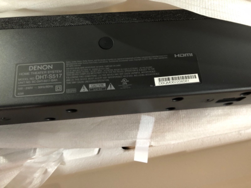 Photo 8 of Denon DHT-S517 Sound Bar for TV with Wireless Subwoofer (2022 Model)