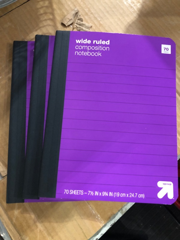 Photo 1 of 3 Pack of Purple Composition Notebooks