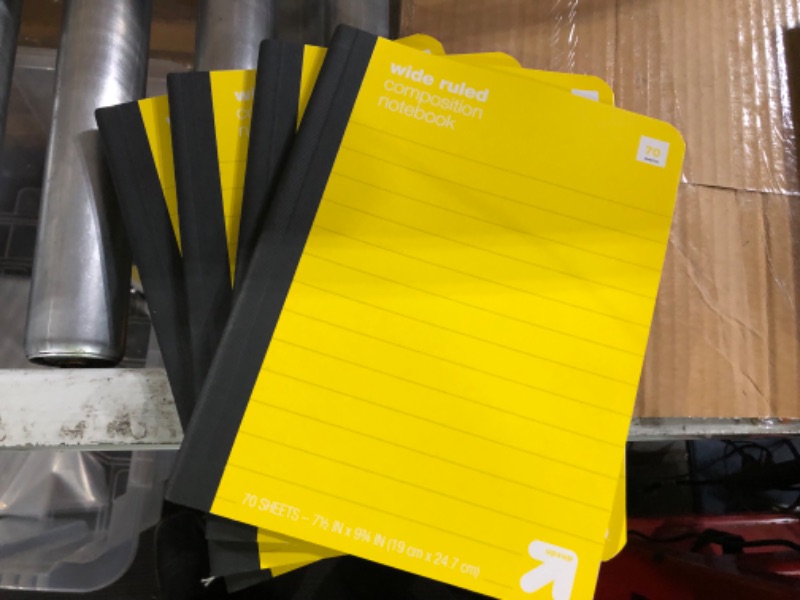 Photo 1 of 4 Pack of Wide Ruled Composition Notebooks