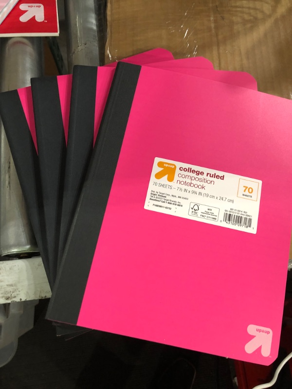 Photo 1 of 4 Pack College Ruled Composition Notebooks