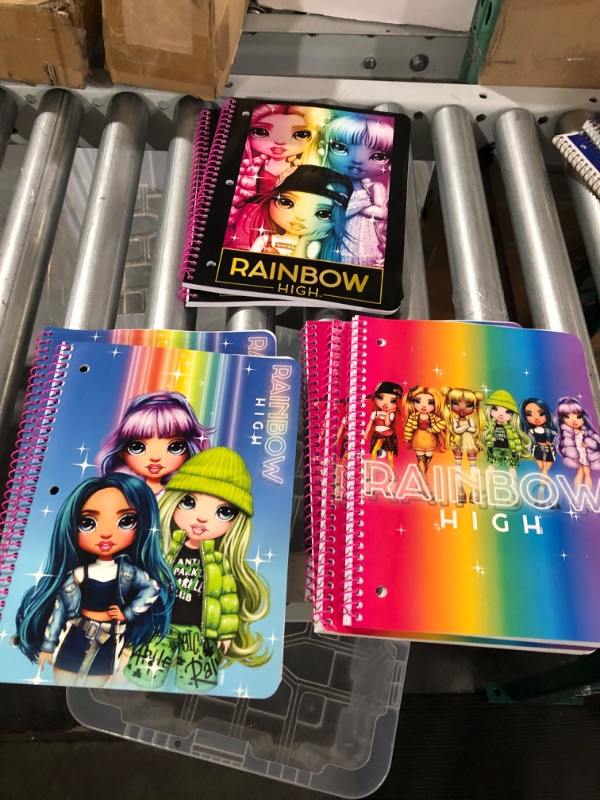 Photo 1 of 7 Pack Bundle of Rainbow High Notebooks