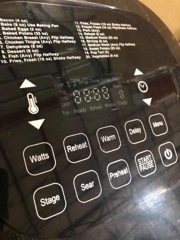 Photo 4 of **PPARTS ONLY** Nu Wave Brio 7-in-1 Air Fryer Oven, 7.25-Qt with One-Touch Digital Controls