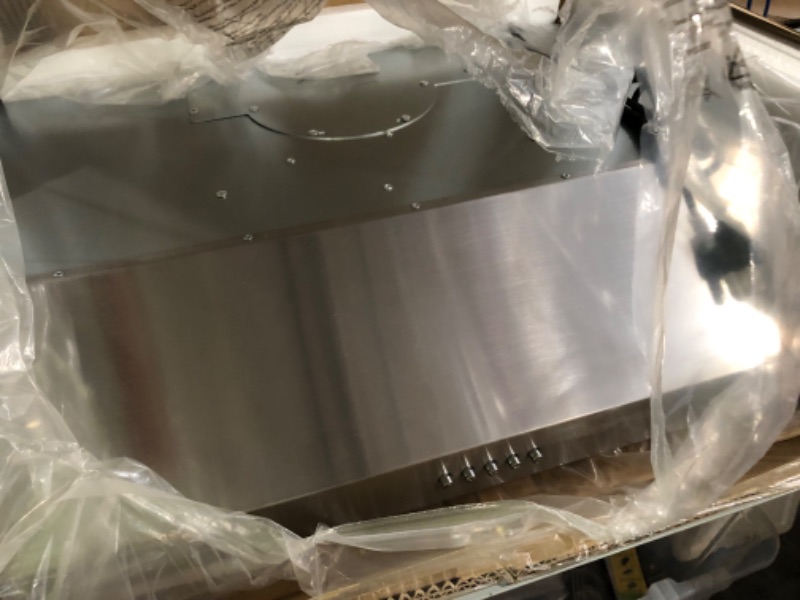 Photo 3 of 30 Inch Under Cabinet Range Hood Kitchen Vent Hood, 400 CFM with Permanent Stainless Steel Filters 30" 400CFM