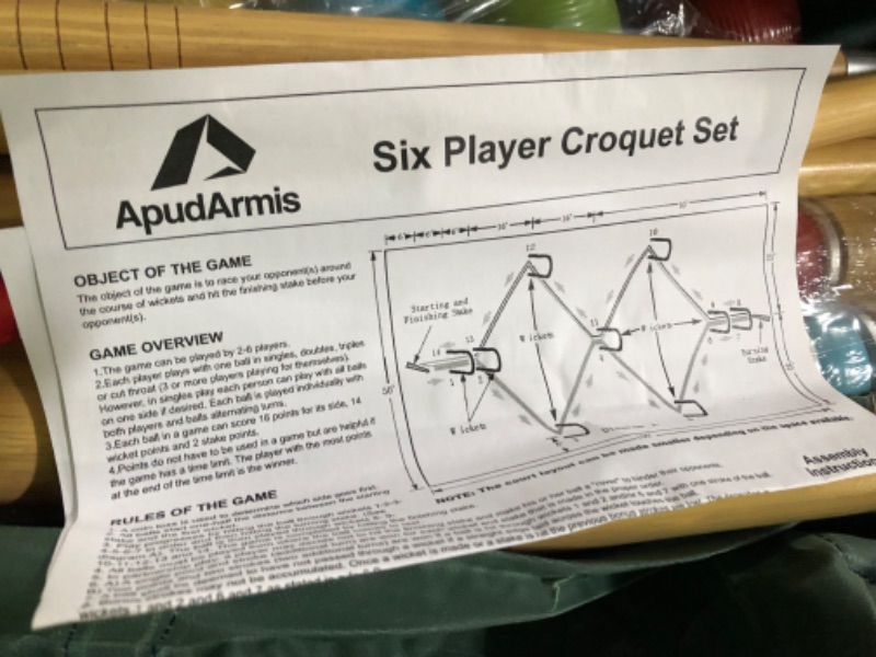 Photo 3 of ApudArmis Six Player Croquet Set