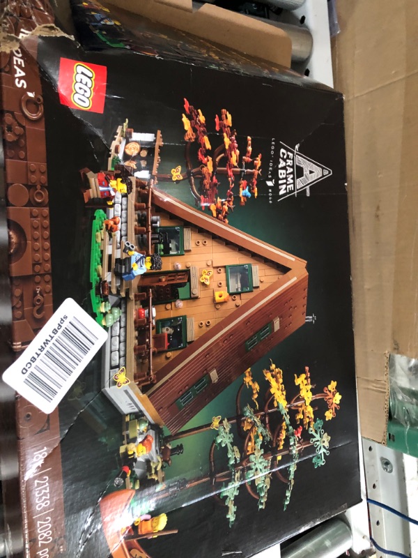 Photo 4 of LEGO Ideas A-Frame Cabin 21338 Collectible Display Set, Buildable Model Kit for Adults