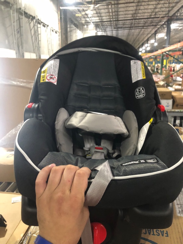 Photo 2 of Graco FastAction Fold Sport Travel System | Includes the FastAction Fold Sport 3-Wheel Stroller and SnugRide 35 Infant Car Seat, Gotham