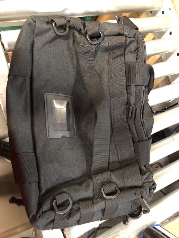 Photo 2 of COSCOOA Tactical Messenger Bag, Tactical Briefcase for Man Military Laptop Bag Messenger Shoulder Bag Black