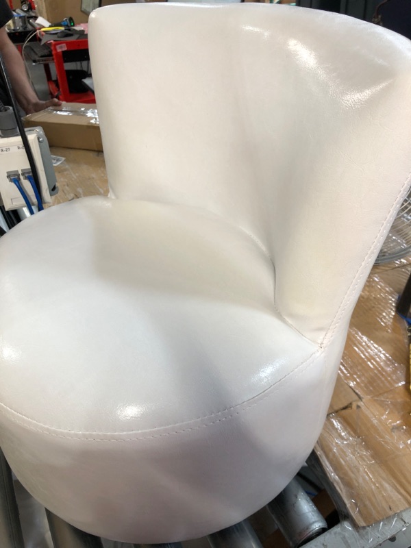 Photo 3 of **See Notes**
Monarch Specialties Small Swivel Stool For Kids, White, 16.25" L x 17.75" W x 18.5" H