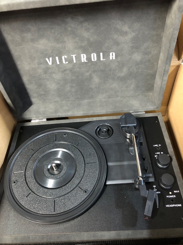 Photo 2 of Victrola Vintage 3-Speed Bluetooth Portable Suitcase Record Player