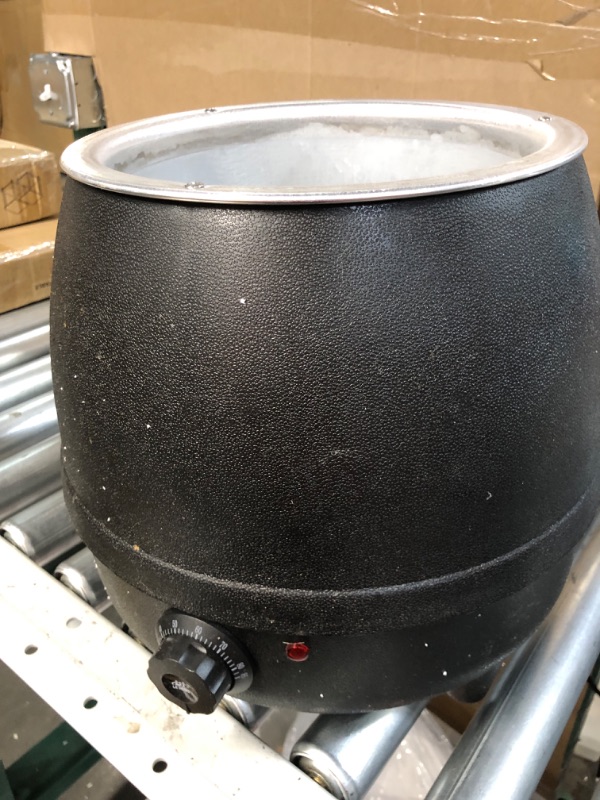 Photo 2 of 10.5 Quarts Soup Kettle Warmer with Hinged Lid