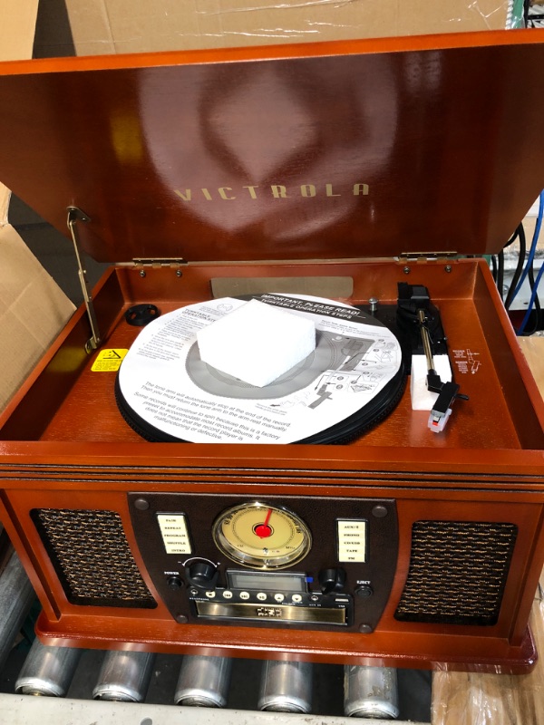 Photo 3 of Victrola Navigator 8-in-1 Classic Bluetooth Record Player with USB Encoding