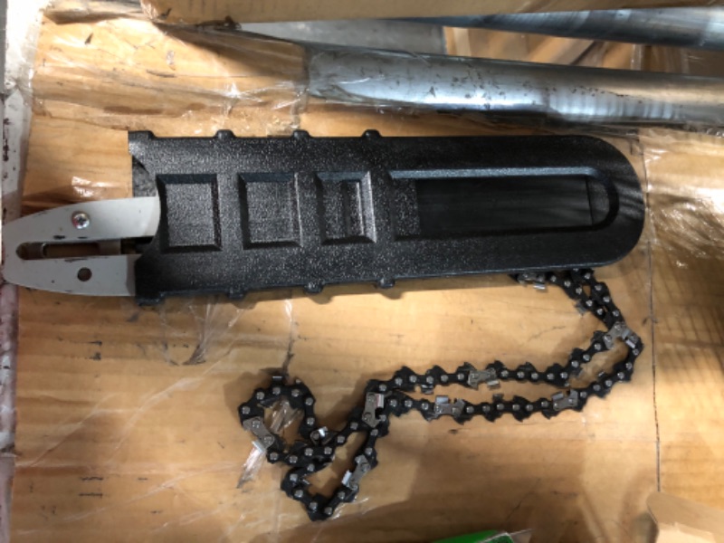 Photo 4 of *CHAIN LOOSE IN BOX, MAY BE LEAKING OIL**
 PowerSmart Electric Chainsaw 20V Battery Powered, Cordless Chain Saw With 10 Inch Chain and Bar, 2.0Ah Battery And Fast Charger Included