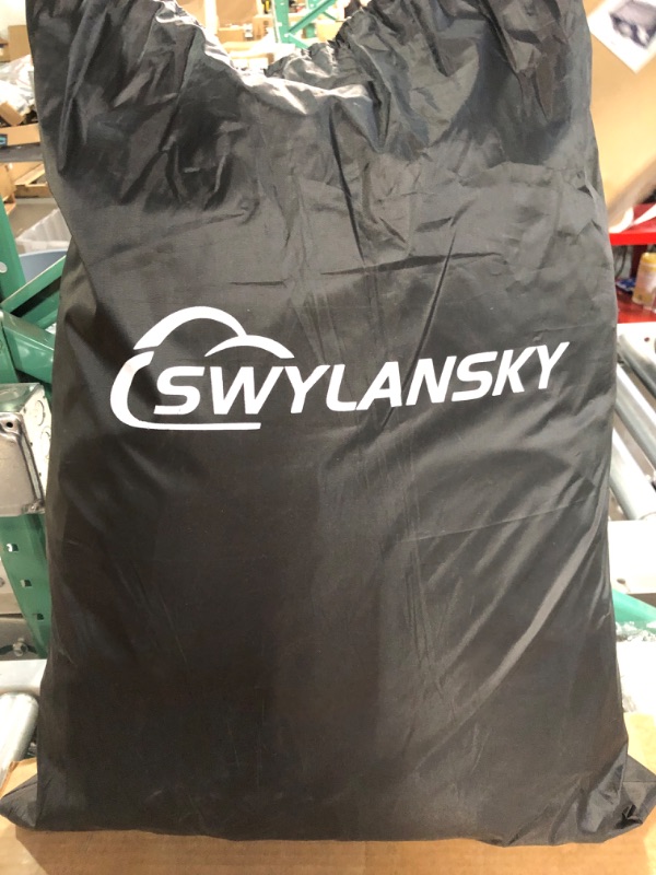 Photo 2 of SWYLANSKY Boat Cover 14-16ft Waterproof Oxford Canvas Lightweight 210D Polyeste Fit Bass Fishing V-Hull Sailboat