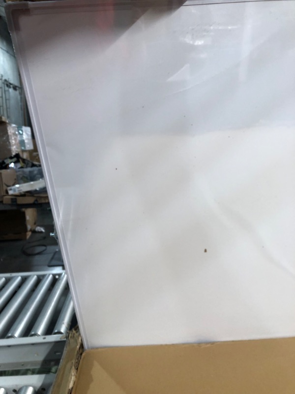 Photo 3 of Oline Mobile Whiteboard 48 x 36" Inch Large Height Adjust 360° Rolling Double Sided Reversible Dry Erase Board (48x36, White & Silver)