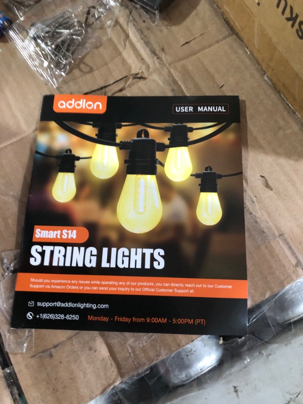 Photo 4 of addlon 96FT Smart Outdoor String Lights with APP & Remote Control