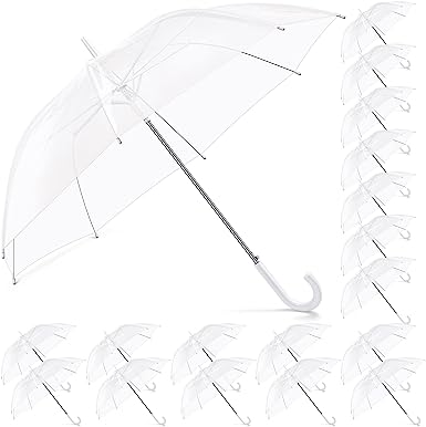 Photo 1 of 20-30 Pcs Clear Wedding Umbrellas *STOCK PHOTO SIMILAR*