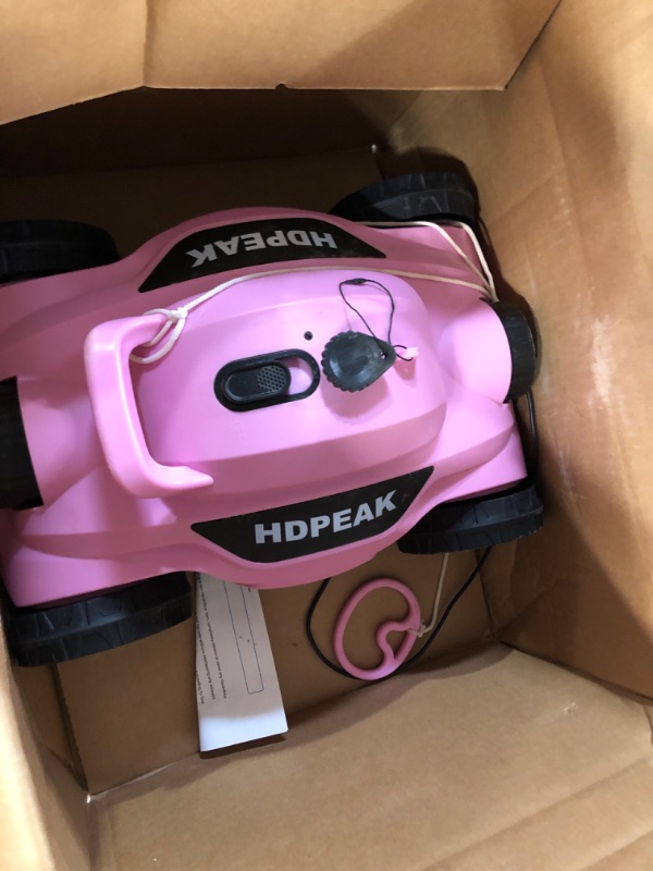 Photo 2 of ***NONFUNCTIONAL - SEE NOTES***
Cordless Robotic Pool Cleaner, HDPEAK, Pink
