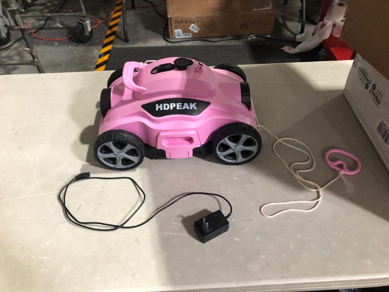 Photo 4 of ***NONFUNCTIONAL - SEE NOTES***
Cordless Robotic Pool Cleaner, HDPEAK, Pink