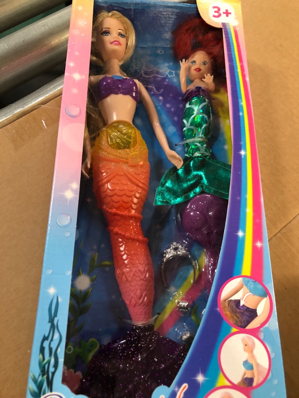 Photo 2 of BETTINA Mermaid Princess Doll with Little Mermaid Doll & Accessories