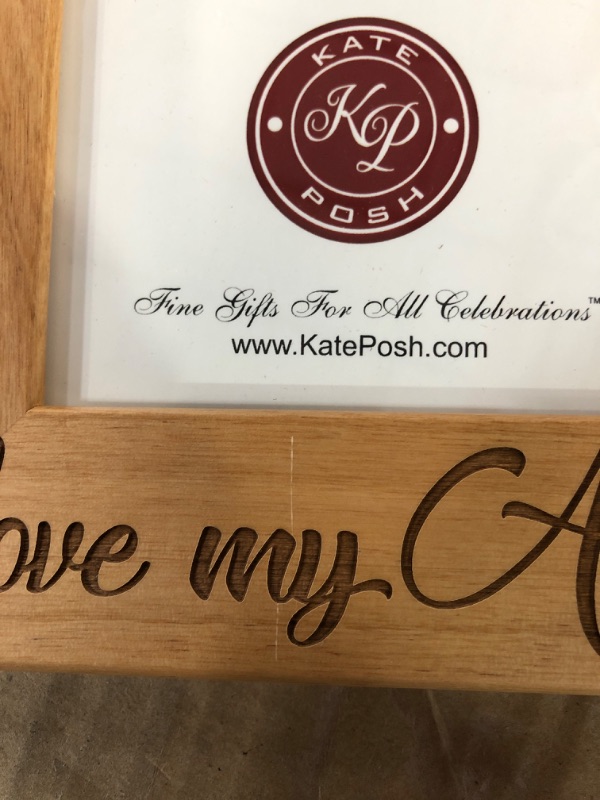 Photo 1 of *SEE NOTES* KATE POSH I Love my Auntie Picture Frame, Best Aunt Ever, Engraved Natural Wood Picture Frame (4x6 -VERTICAL) 