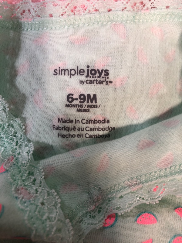 Photo 2 of *SEE NOTES* SIMPLE JOYS BY CARTERS BABY SLEEVLESS BODYSUIT 