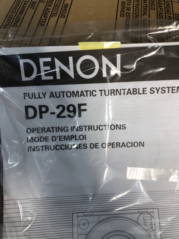 Photo 2 of Denon DP-29F Fully Automatic Turntable