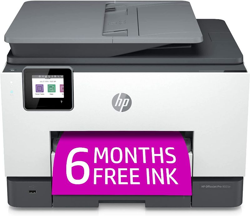 Photo 1 of HP OfficeJet Pro 9015e Wireless Color All-in-One Printer with bonus 6 months Instant ink with HP+ (1G5L3A),Gray