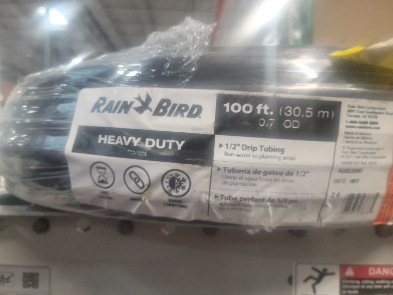 Photo 2 of **SEE NOTES **
Rain Bird 1/2-in x 100-ft Drip Irrigation Distribution Tubing in Black | T70-100S