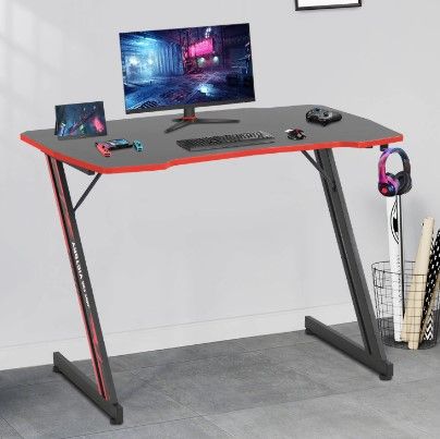 Photo 1 of BestOffice 39.4in Z Shaped Computer Gamaing Desk