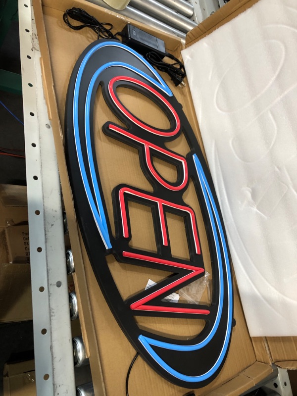 Photo 2 of LED Neon Open Sign for business - 32" x 16"