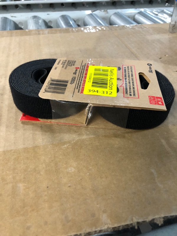 Photo 1 of VELCRO Brand ECO Collection Cut to Length Straps, Black 10ft x 1in 2PACK