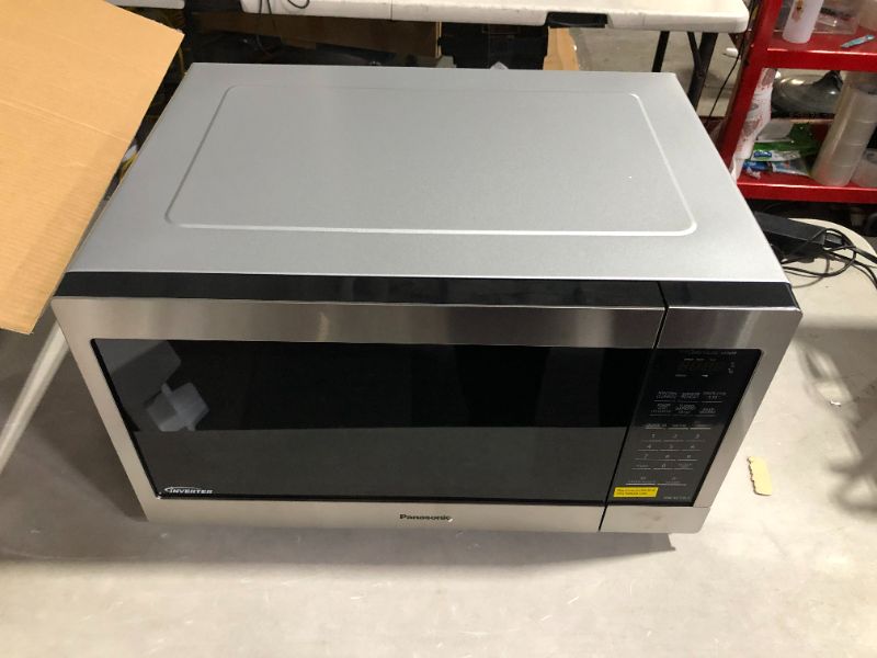 Photo 5 of 1.6 cu. ft. Countertop Microwave in Stainless Steel Built-In Capable with Inverter Technology and Genius Sensor Cooking