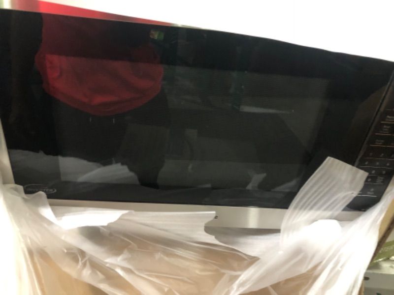 Photo 1 of 1.6 cu. ft. Countertop Microwave in Stainless Steel Built-In Capable with Inverter Technology and Genius Sensor Cooking