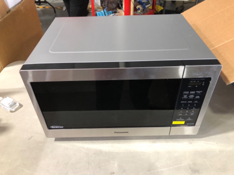 Photo 2 of 1.6 cu. ft. Countertop Microwave in Stainless Steel Built-In Capable with Inverter Technology and Genius Sensor Cooking