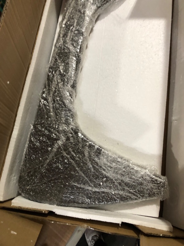 Photo 1 of SHISEDECO Mid Century Modern Triangle Coffee Table Legs/Feet Only, 2 Pieces Interlocking Center Coffee Table Solid Wood Base Durable, for Living Room/Leisure Area/Patio/Study etc. (Dark Walnut)