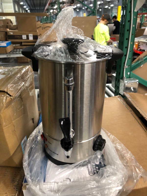 Photo 1 of **SEE NOTES**
Commercial Stainless Steel Coffee Urn 50 cups, 8L Capacity (8L)