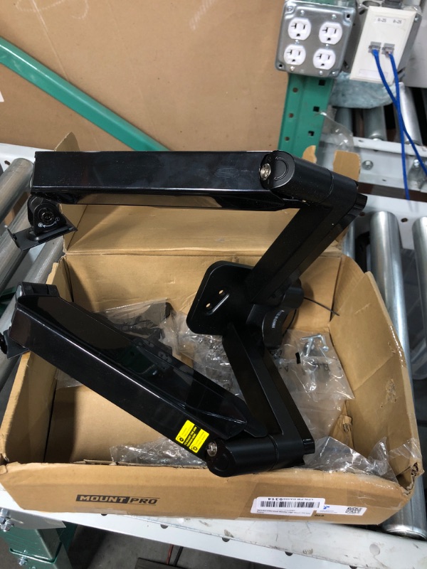 Photo 2 of **USED, BOX DAMAGED**  
MOUNT PRO Monitor Wall Mount Bracket - Height Adjustable Full Motion Articulating Gas Spring Monitor Arm Stand, Holds up to 17.6lbs, VESA 75x75, 100x100