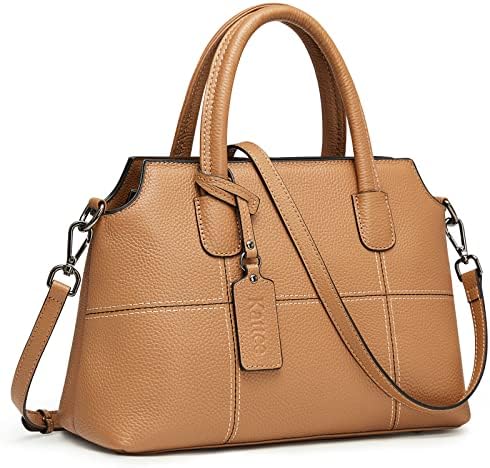 Photo 1 of **SEE NOTES**
Kattee Genuine Leather Handbags for Women, Soft Hobo Satchel Shoulder Crossbody Bags Ladies Purses Beige