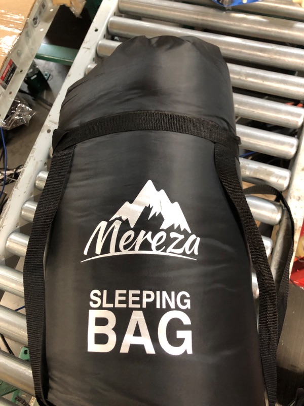 Photo 2 of *BLACK*MEREZA Mummy Sleeping Bag for Adults with Pillow, 4 Season Sleeping Bag for Cold Weather Camping, 