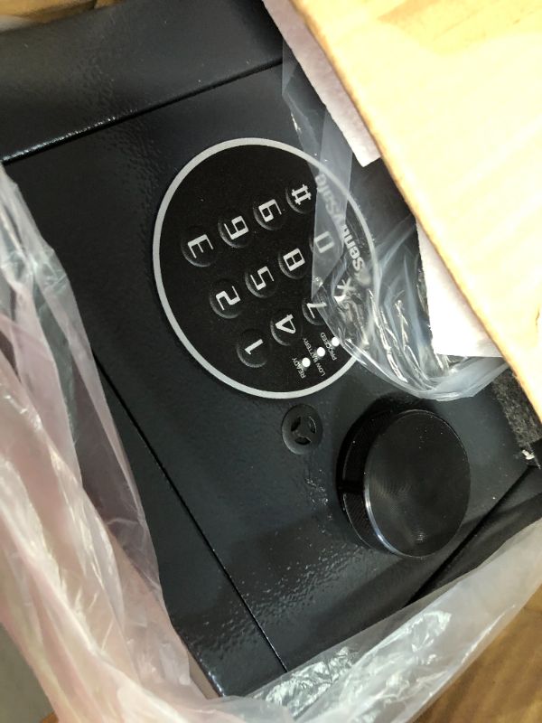 Photo 2 of **new**22SentrySafe X014E Security Keypad Extra Small Digital Lock Safe, 0.1 Cubic Feet, Black 0.1 Cubic Feet (Extra Small) Numeric keypad